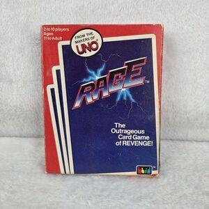 Rage Card Game Vintage 1983 International Games Makers of UNO COMPLETE